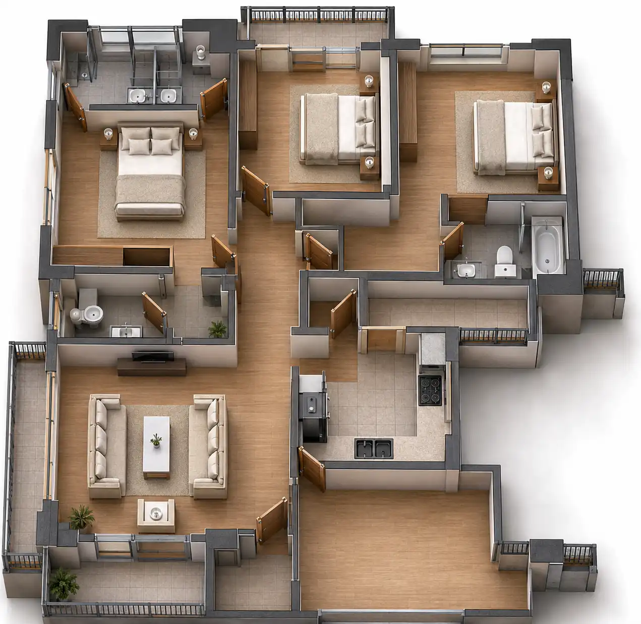 3 Bedroom - 118 sqm
